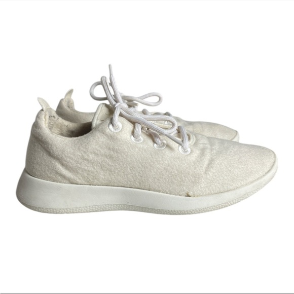 AllBirds Women's Merino Wool Runners cream off white sneaker Size 10 - Picture 4 of 9